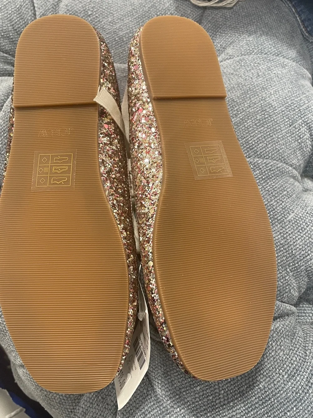 J. Crew glitter covered